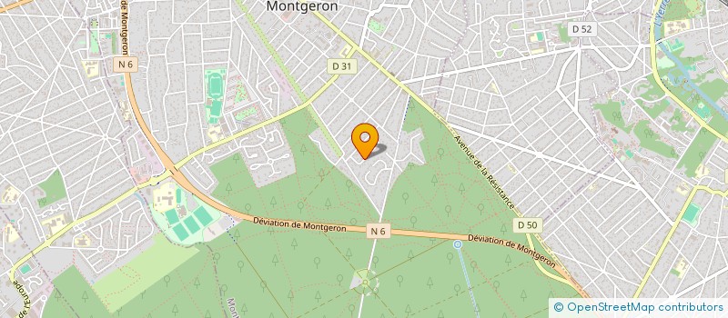 localisation de l'entreprise MADAME CECILE RIVOALLAN  MONTGERON