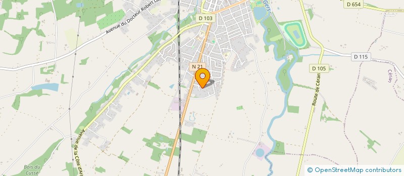 localisation de l'entreprise MADAME CECILE RIZON  LALANNE