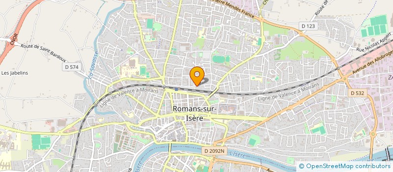 localisation de l'entreprise MADAME CECILE ROBERT  ROMANS-SUR-ISERE