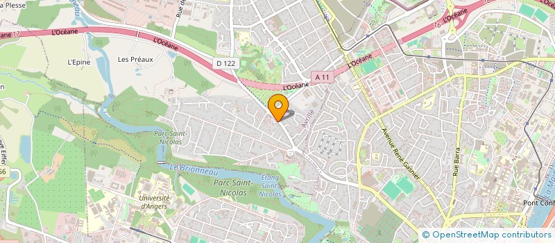 localisation de l'entreprise MADAME CECILE ROBINEAU  AVRILLE