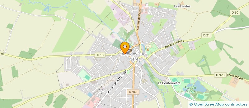 localisation de l'entreprise MADAME CECILE ROBINET  AUBIGNY-SUR-NERE