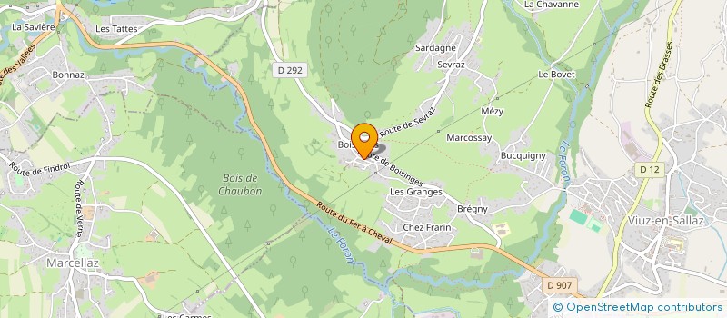 localisation de l'entreprise MADAME CECILE ROBLES  VIUZ-EN-SALLAZ