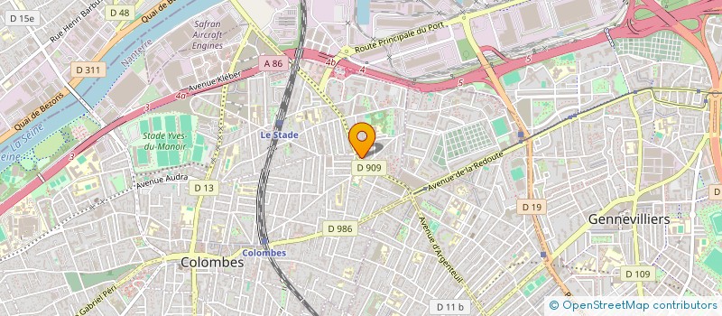 localisation de l'entreprise MADAME CECILE ROCHE  COLOMBES