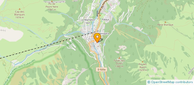 localisation de l'entreprise MADAME CECILE ROCHETTE  CAUTERETS