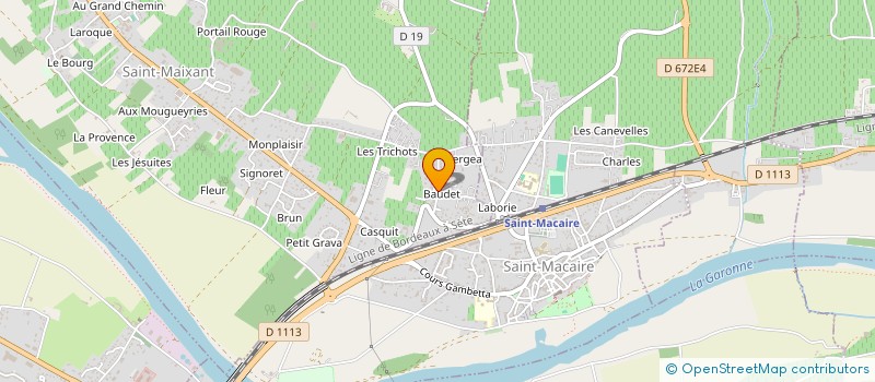 localisation de l'entreprise MADAME CECILE RODRIGUES à SAINT-MAIXANT