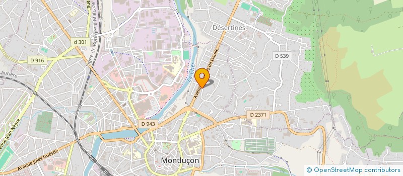 localisation de l'entreprise MADAME CECILE RODRIGUES  MONTLUCON