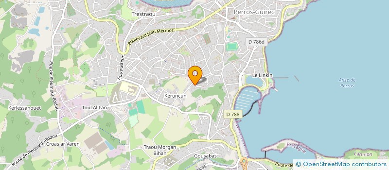 localisation de l'entreprise MADAME CECILE ROGER à PERROS-GUIREC