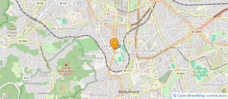 localisation de l'entreprise MADAME CECILE ROGER  CLERMONT-FERRAND