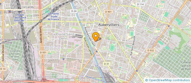 localisation de l'entreprise MADAME CECILE ROGUE à AUBERVILLIERS