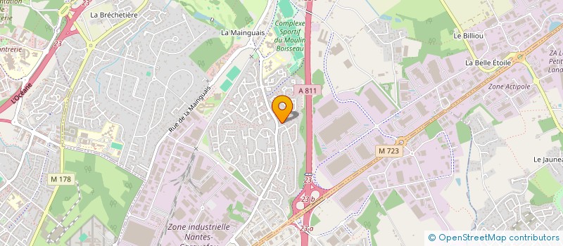 localisation de l'entreprise MADAME CECILE ROHOU  CARQUEFOU