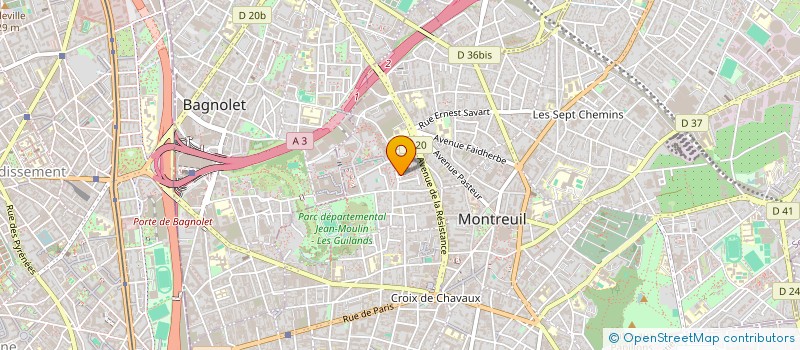 localisation de l'entreprise MADAME CECILE ROLLAND à MONTREUIL