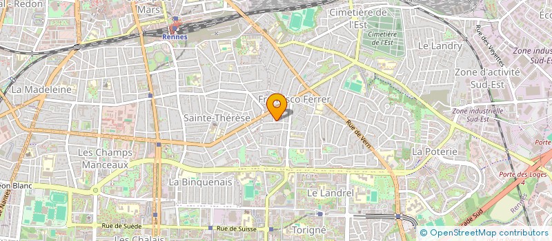 localisation de l'entreprise MADAME CECILE ROSER  RENNES