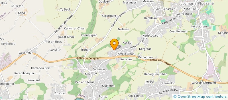 localisation de l'entreprise MADAME CECILE ROUAT  LOCMARIA-PLOUZANE