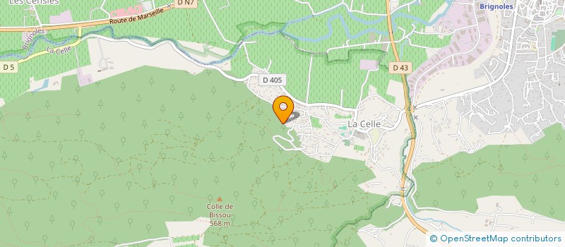 localisation de l'entreprise MADAME CECILE ROUFFET  LA CELLE