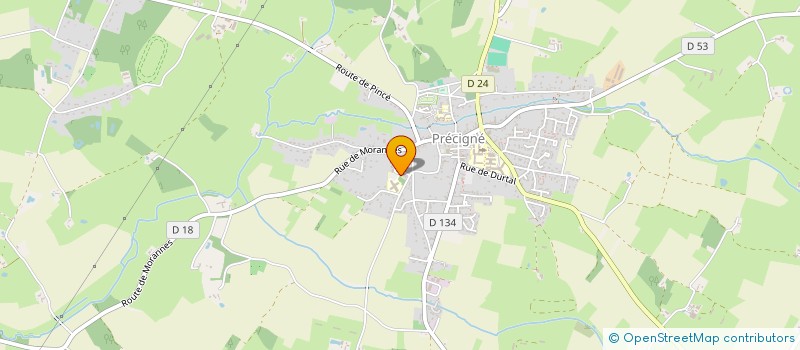 localisation de l'entreprise MADAME CECILE ROUFFETEAU  PRECIGNE