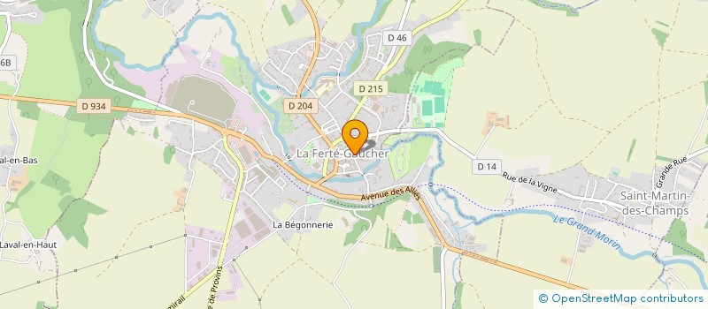 localisation de l'entreprise MADAME CECILE ROULLET  LA FERTE-GAUCHER