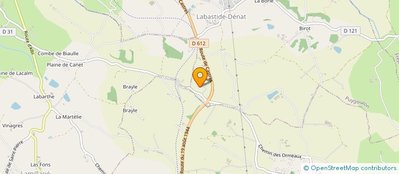 localisation de l'entreprise MADAME CECILE ROUQUET  PUYGOUZON