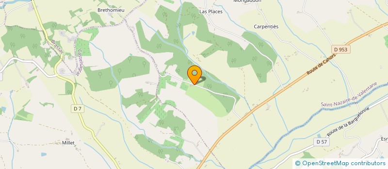 localisation de l'entreprise MADAME CECILE ROUQUETTE  SAINT-NAZAIRE-DE-VALENTANE