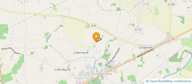 localisation de l'entreprise MADAME CECILE ROUSSEL à GRANDPARIGNY