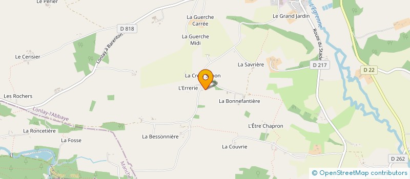 localisation de l'entreprise MADAME CECILE ROUSSELET à DOMFRONT-EN-POIRAIE