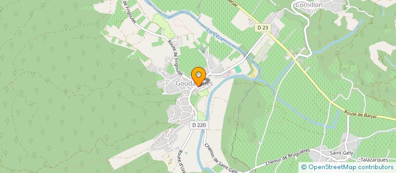 localisation de l'entreprise MADAME CECILE ROUVIERE  GOUDARGUES