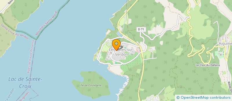 localisation de l'entreprise MADAME CECILE ROUX à LES SALLES-SUR-VERDON