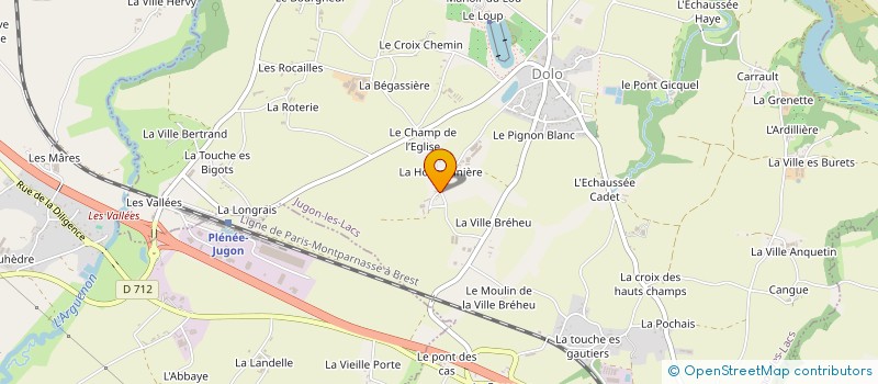 localisation de l'entreprise MADAME CECILE ROUXEL  JUGON-LES-LACS