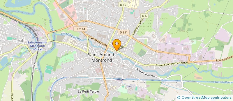 localisation de l'entreprise MADAME CECILE ROY  SAINT-AMAND-MONTROND