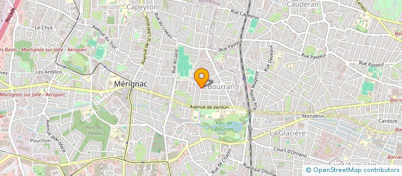 localisation de l'entreprise MADAME CECILE ROY  MERIGNAC