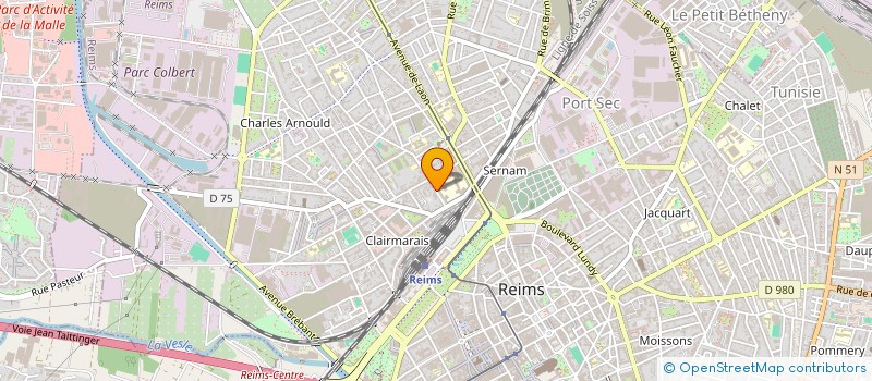 localisation de l'entreprise MADAME CECILE RUELLE  REIMS