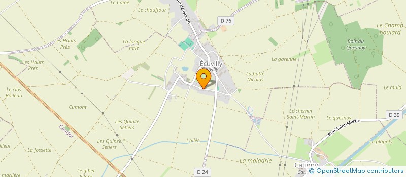 localisation de l'entreprise MADAME CECILE RUFINO  ECUVILLY