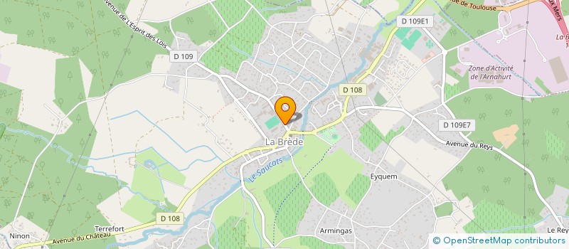 localisation de l'entreprise MADAME CECILE SALAUN à LA BREDE
