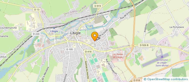 localisation de l'entreprise MADAME CECILE SALOU à L'AIGLE