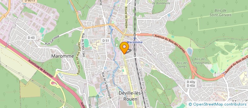 localisation de l'entreprise MADAME CECILE SANTOS  DEVILLE-LES-ROUEN