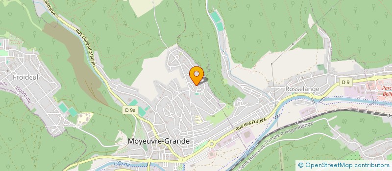 localisation de l'entreprise MADAME CECILE SAUNIER  MOYEUVRE-GRANDE