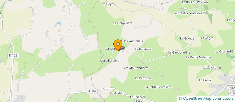 localisation de l'entreprise MADAME CECILE SAUVAGE  COLOMBIERS-DU-PLESSIS