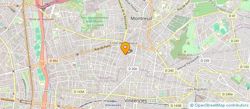 localisation de l'entreprise MADAME CECILE SAVART à MONTREUIL