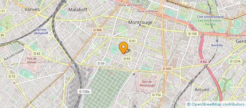 localisation de l'entreprise MADAME CECILE SCHIRRER  MONTROUGE