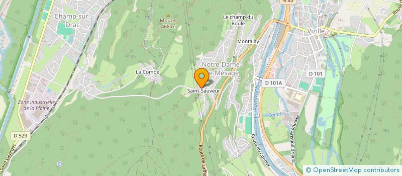 localisation de l'entreprise MADAME CECILE SELLOS  NOTRE-DAME-DE-MESAGE