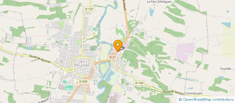 localisation de l'entreprise MADAME CECILE SENDER  MIRANDE