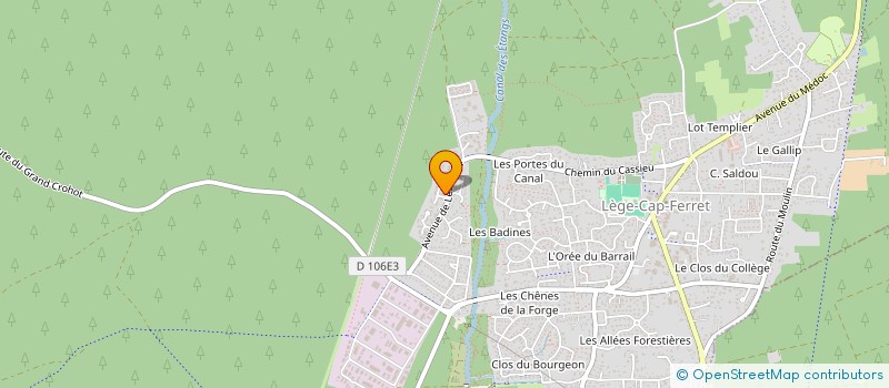 localisation de l'entreprise MADAME CECILE SENTENAC  LEGE-CAP-FERRET