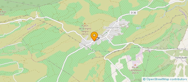 localisation de l'entreprise MADAME CECILE SERRES  CAZEDARNES