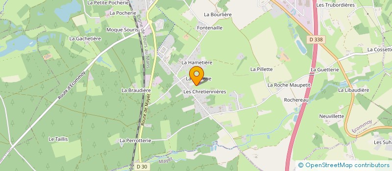 localisation de l'entreprise MADAME CECILE SIMON  ECOMMOY