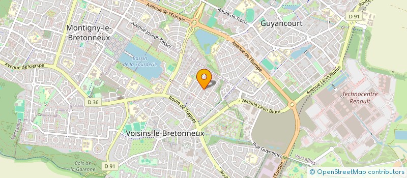 localisation de l'entreprise MADAME CECILE SOAVE  VOISINS-LE-BRETONNEUX