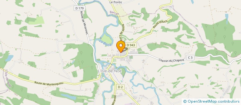 localisation de l'entreprise MADAME CECILE SOULIE  L'ISLE-DE-NOE