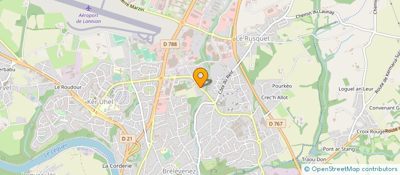 localisation de l'entreprise MADAME CECILE SYLVIE RENEE JOSPIN  LANNION