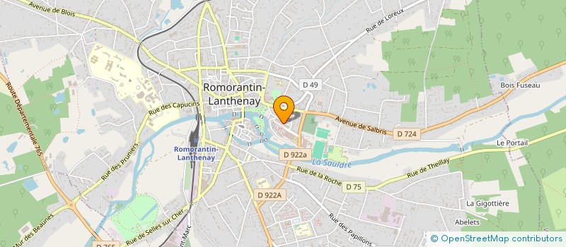 localisation de l'entreprise MADAME CECILE TALLOT  ROMORANTIN-LANTHENAY