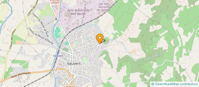 localisation de l'entreprise MADAME CECILE TAMISIER  VAUVERT