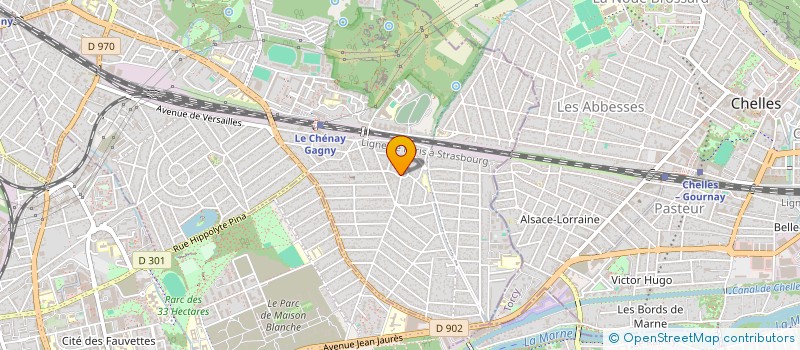 localisation de l'entreprise MADAME CECILE TELLIER  GAGNY