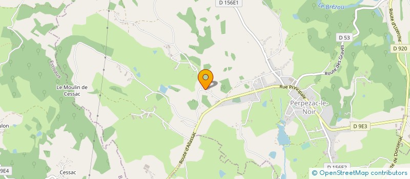 localisation de l'entreprise MADAME CECILE TERRIER  PERPEZAC-LE-NOIR